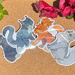 Power of three battle cats | holographic stickers
