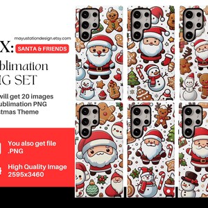 Christmas Phone Case png, Christmas PNG Bundle, Christmas Wrap Sublimation PNG designs
