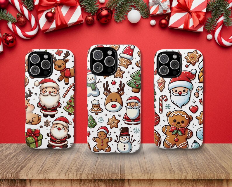 Christmas Phone Case png, Christmas PNG Bundle, Christmas Wrap Sublimation PNG designs