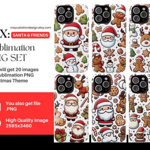 Christmas Phone Case png, Christmas PNG Bundle, Christmas Wrap Sublimation PNG designs