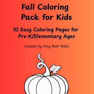 Fall Coloring Pack for Kids