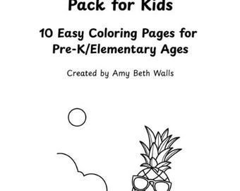 Printable Summer Coloring Pack for Kids