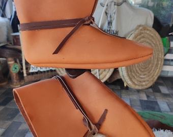 Turnshoe HEDEBY - hand sewn viking shoe early middleage