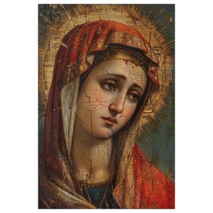 Our Lady of Sorrows Holy Card: Byzantine Catholic Art Print - Etsy
