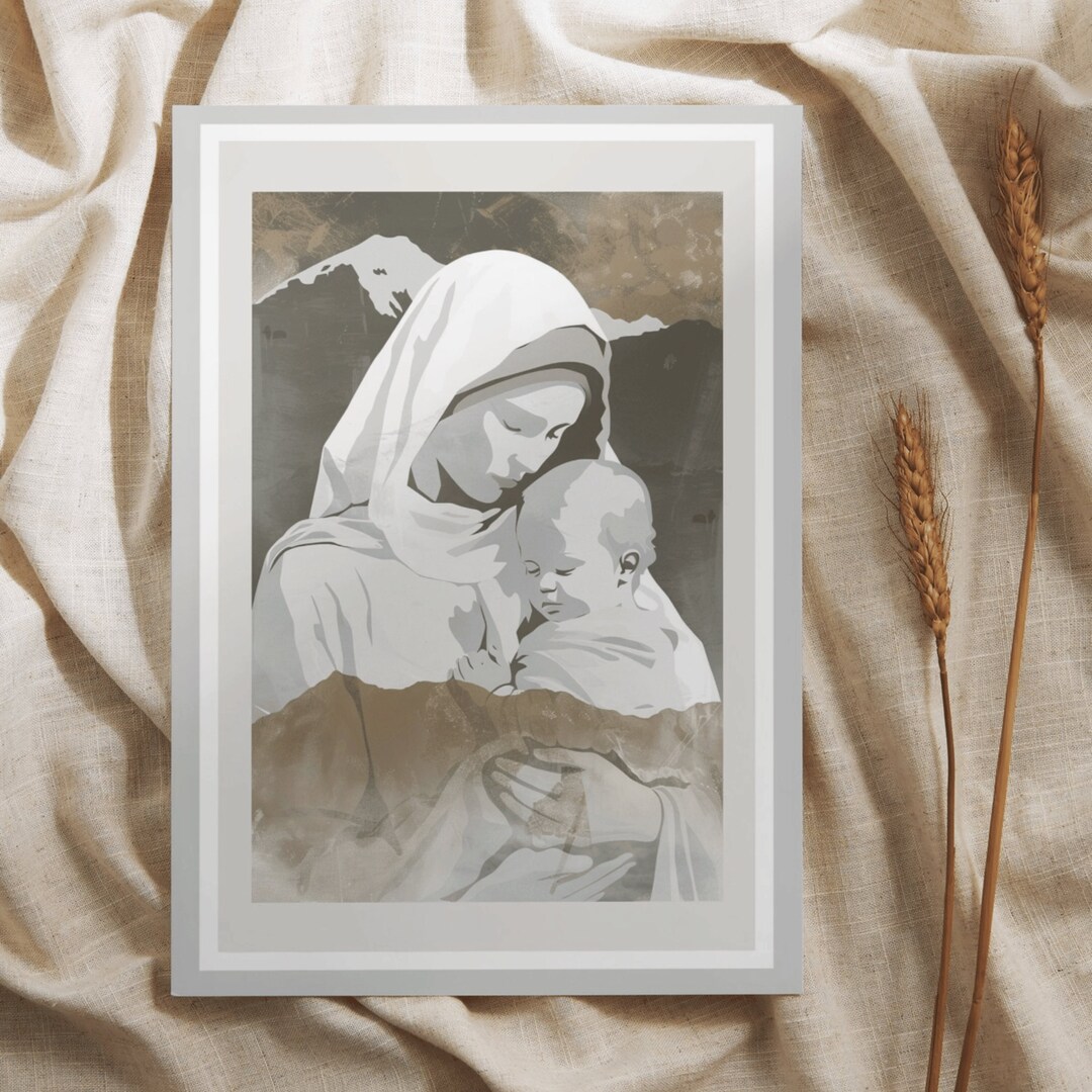 Our Lady of Mount Carmel Art Print: Catholic Prayer Card Keepsake - Etsy