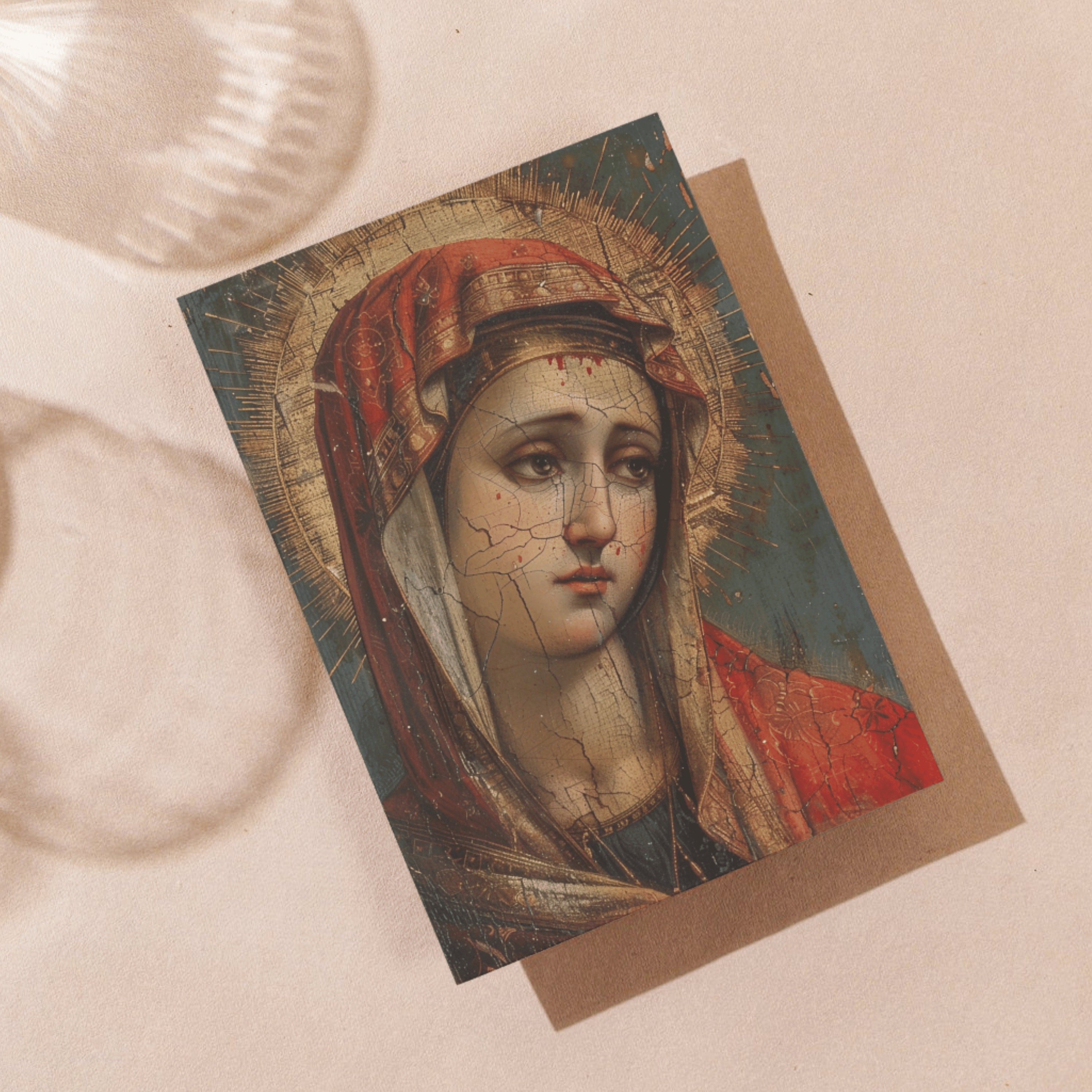 Our Lady of Sorrows Holy Card: Byzantine Catholic Art Print - Etsy