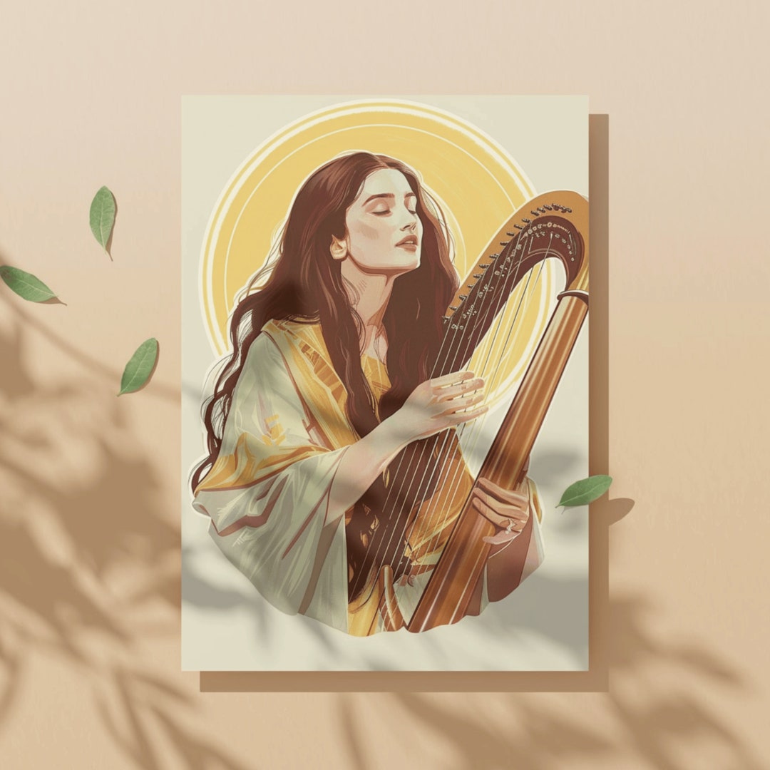 St Cecilia Holy Card: Patron Saint of Music, Prayer Card (4x6") - Etsy