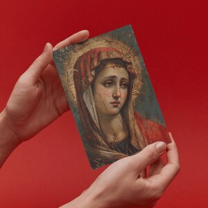 Our Lady of Sorrows Holy Card: Byzantine Catholic Art Print - Etsy