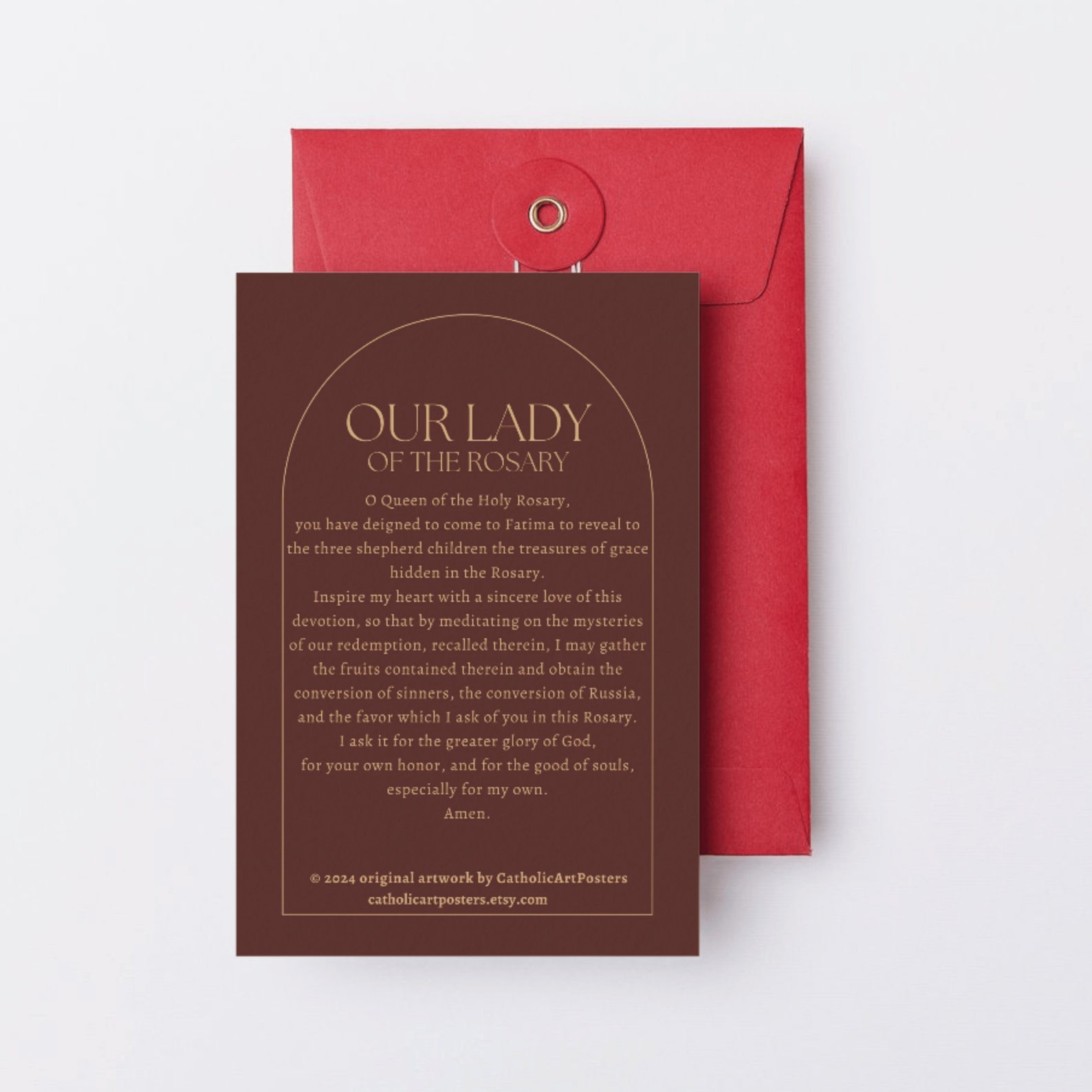Our Lady of the Rosary Holy Card: Byzantine Madonna and Child Art - Etsy