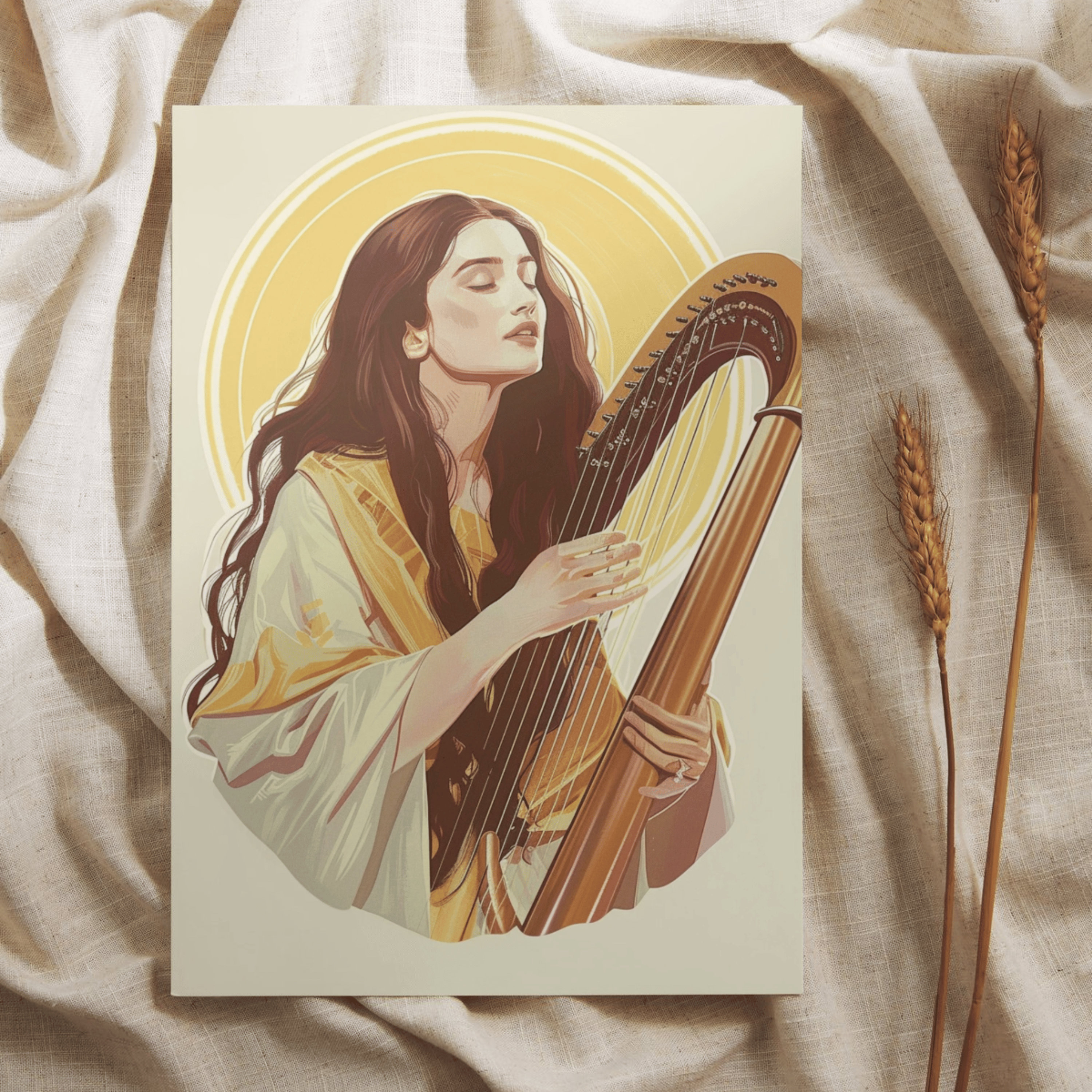 St Cecilia Holy Card: Patron Saint of Music, Prayer Card (4x6") - Etsy