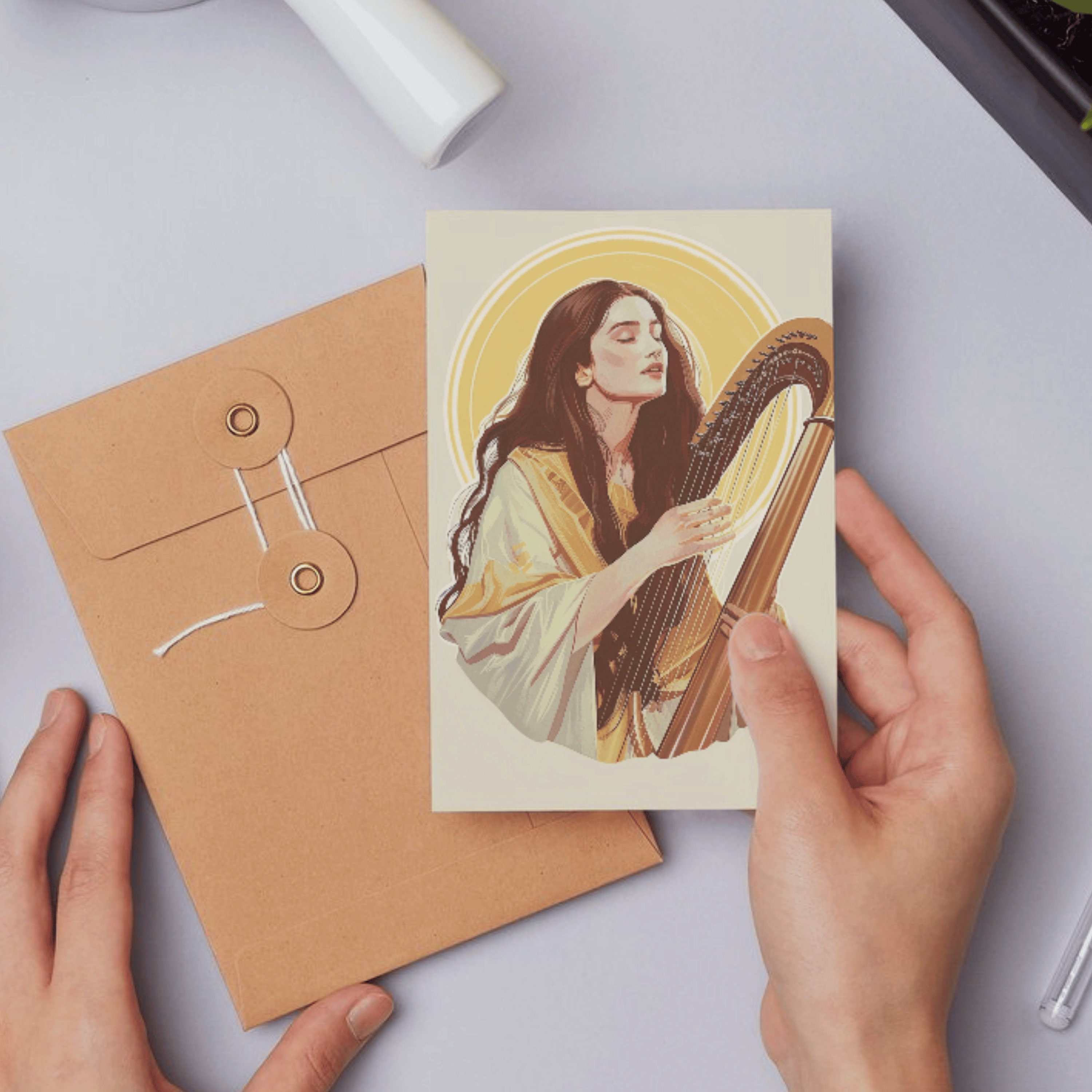 St Cecilia Holy Card: Patron Saint of Music, Prayer Card (4x6") - Etsy