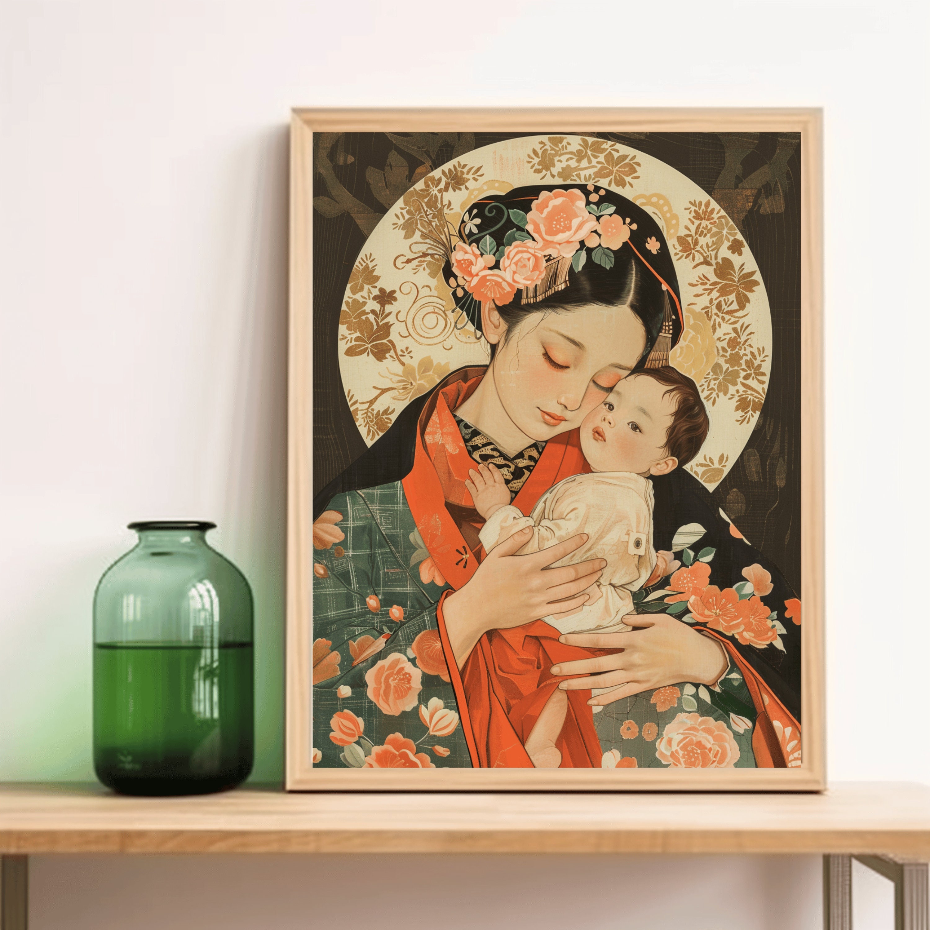 Japanese Our Lady of Mount Carmel Poster, Carmelite Blessed