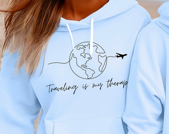 Travel Crewneck Sweatshirt Adventure Hoodie Traveler Sweatshirt Travel Gift For Traveler Shirt Vacation Sweatshirt Womens Travel Hoodie Gift