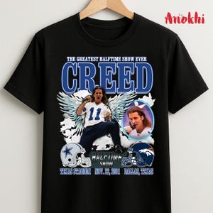 Youth and adult Creed Shirt, The Greatest Halftime Show Ever Creed Shirt,Music Concert Tee, Football Shirt