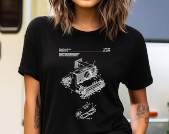 Polaroid instant camera design from US Patent Office. T-shirt gift photographer, photography, retro camera, classic camera, polaroid gift,