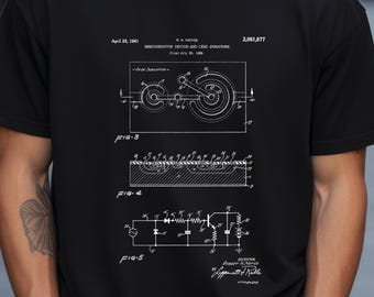 Semiconductor design from US Patent Office. T-shirt gift electronic engineer, computer scientist, technology, electrical, computing