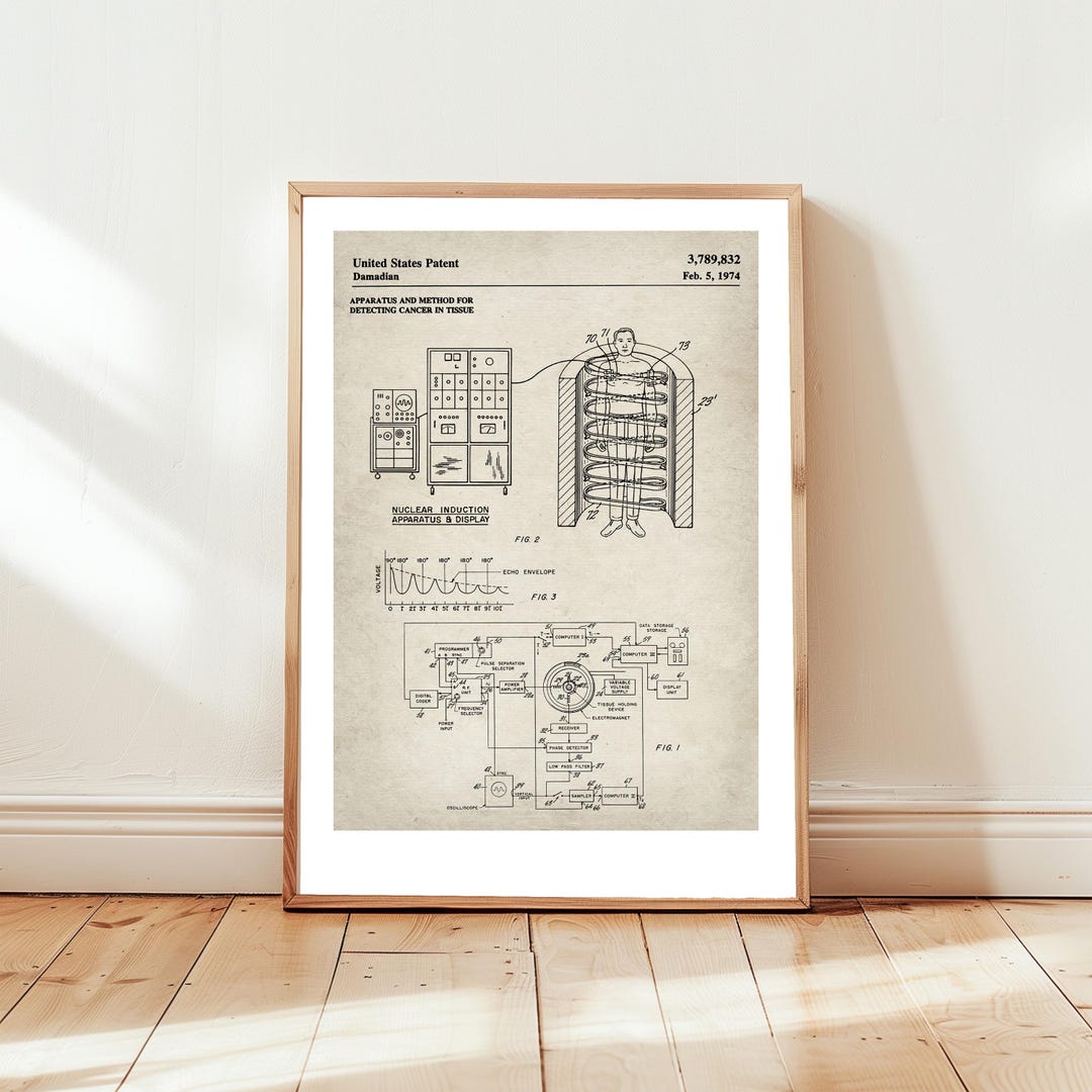 Mri Machine Posters Free US Postage. Design of an MRI Cancer Scanner From the US Patent ...