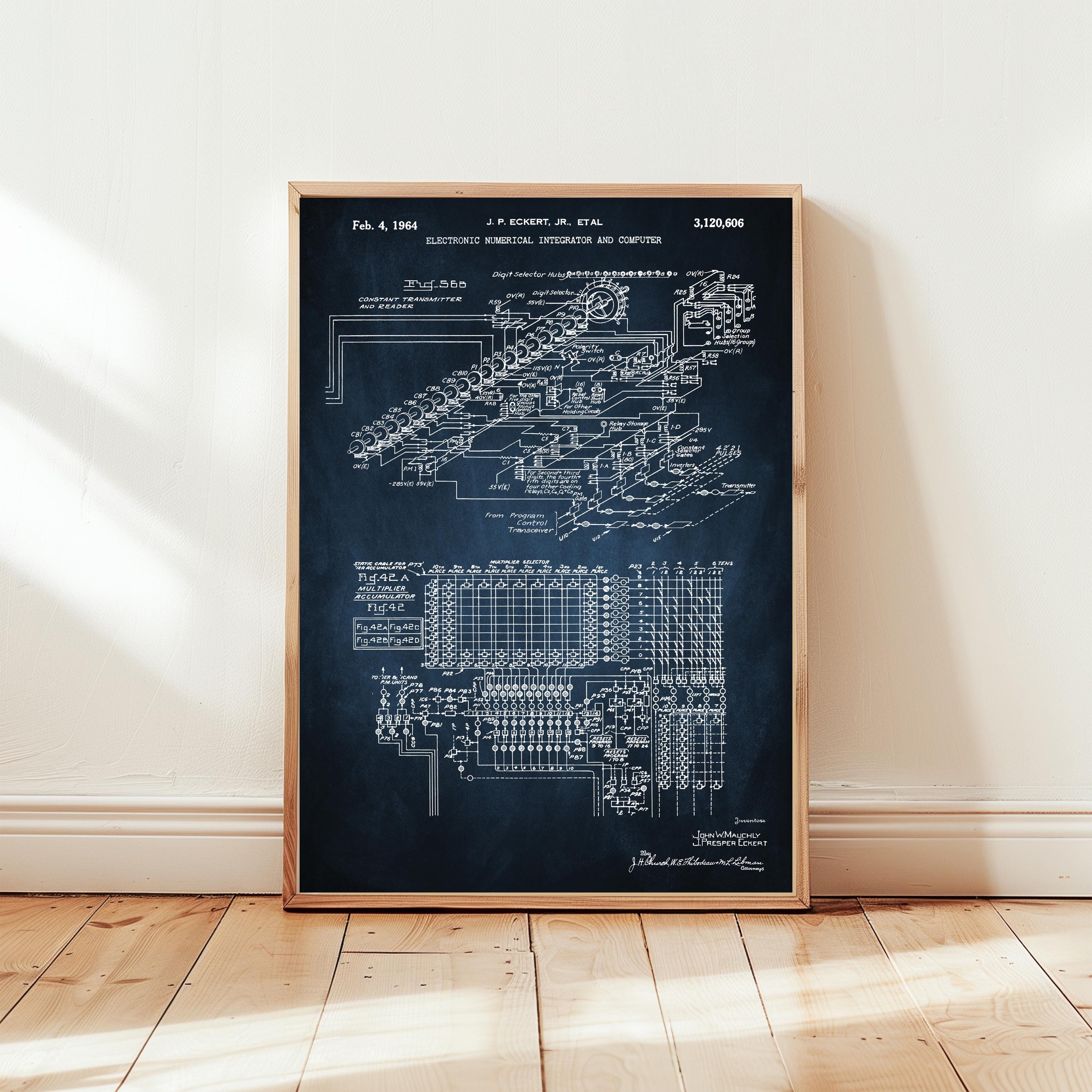 ENIAC First Programmable Computer From 1964 From US Patent Office