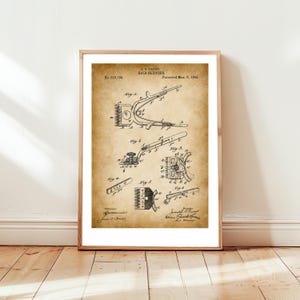 Hair clippers design from1894 from US Patent Office. Poster gift barbershop, barber, hairdresser, barbers wall art, hairdressing, grooming