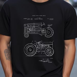 Vintage designs of Farmall Tractors from the US Patent Office. T-shirt gift for farmer, farm, agriculture, history, farmers,