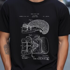 Old boxing gloves design from US Patent Office. T-shirt gift perfect for boxers, boxing,  boxing t-shirt, boxing gym t-shirt, boxer gift,