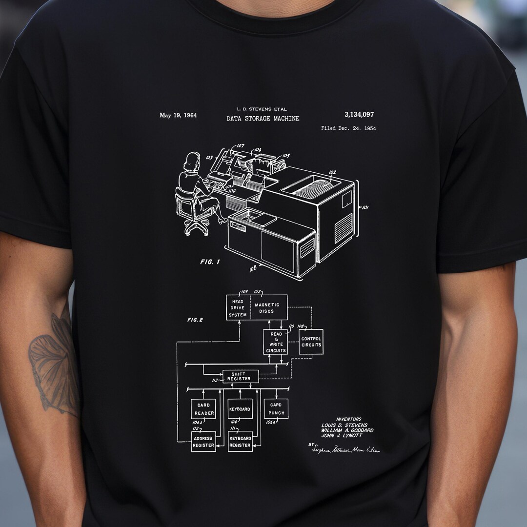 First Mainframe Computer Design From US Patent Office. T-shirt Gift ...