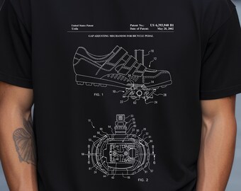 Bicycle clip in pedal design for Shimano from US Patent Office. T-shirt design for cyclist, biker, cycling, bicycle, bike rider, biking
