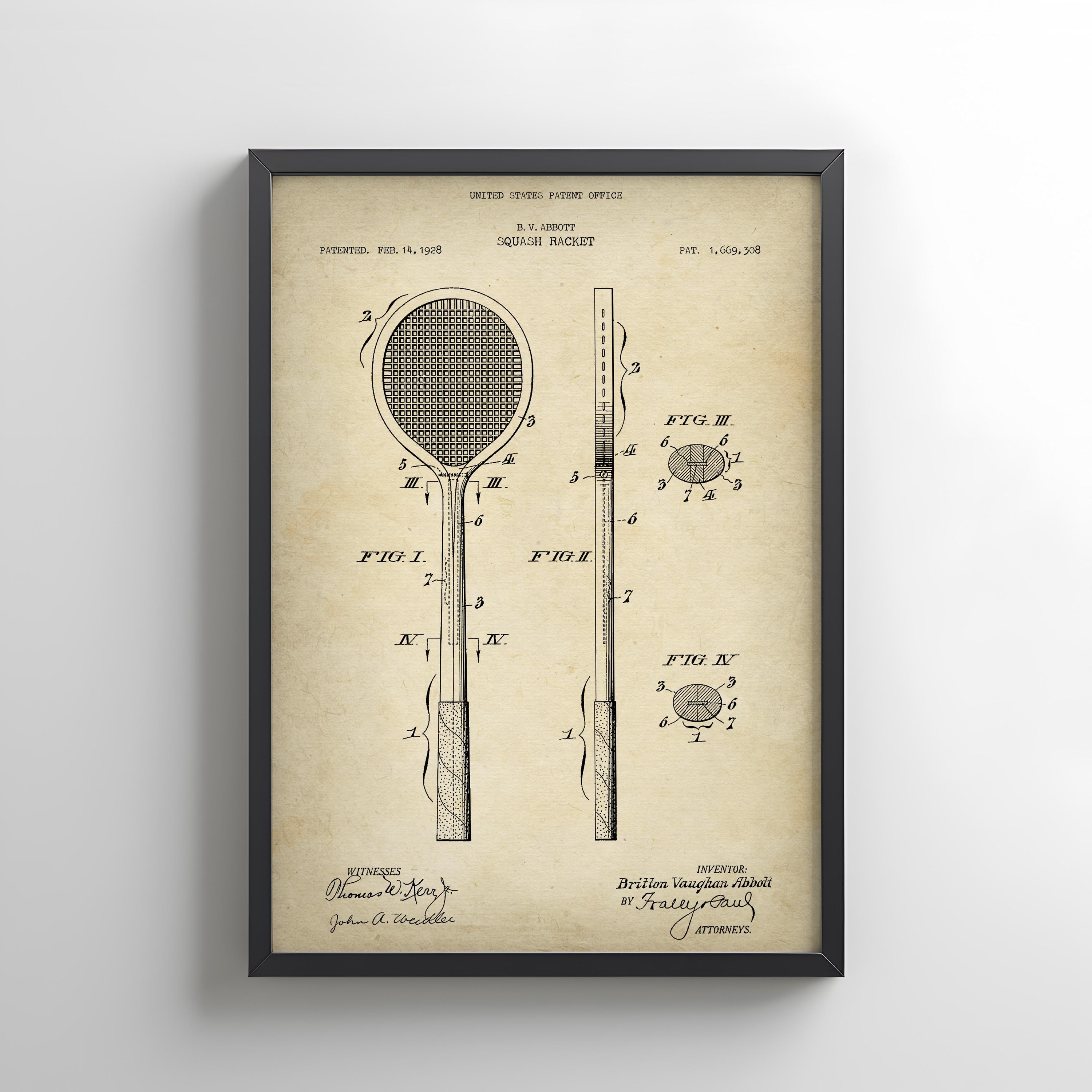 Old squash racquet - Etsy 日本