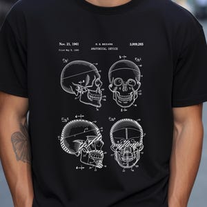 Anatomical device design from US Patent Office. T-shirt gift human anatomy doctor, medical student, physician, anatomical, medicine,