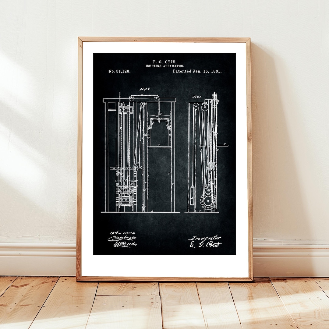 First Elevator Design by Otis From 1861 From the US Patent Office