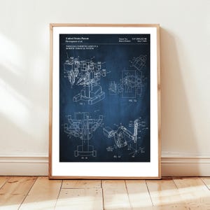 Chirurgisch robotontwerp van US Patent Office. Postercadeau voor chirurg, arts, ziekenhuis, robotica, chirurgie, gezondheidszorg, ingenieur,