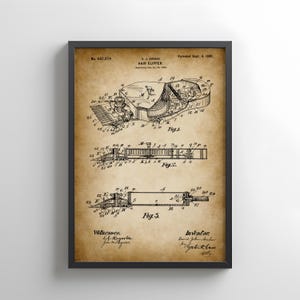 Haarschneider Design von 1900 von US Patent Office. Poster Geschenk Barbershop, Barber, Friseur, Friseursalon, Frisur