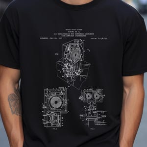 Gas chromatograph instrument from US Patent Office. T-shirt gift for physics, chemistry, physicist, researcher, wall art chemist