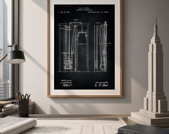 First Elevator Design by Otis From 1861 From the US Patent Office