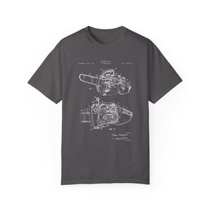 Conception d'une tronçonneuse de l'Office des brevets des États-Unis. Cadeau t-shirt pour bûcheron, bûcheron, garage, bricolage, bricoleur, bûcheron, cadeau d'outil pour tronçonneuse image 7