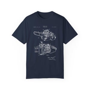 Conception d'une tronçonneuse de l'Office des brevets des États-Unis. Cadeau t-shirt pour bûcheron, bûcheron, garage, bricolage, bricoleur, bûcheron, cadeau d'outil pour tronçonneuse image 5
