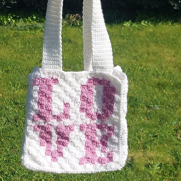 Sac au crochet LOVE