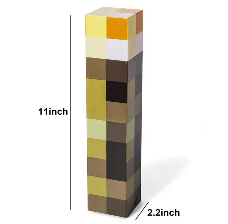 LED Minecraft Torch Night Light Bedroom Decorative Lamp Minecrafter