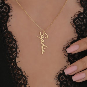 925 Sterling Silver Name Necklace, Personalized Name Necklace, Personalized Jewelry, Number Name Necklace, Personalized Gift, Handmade Gifts