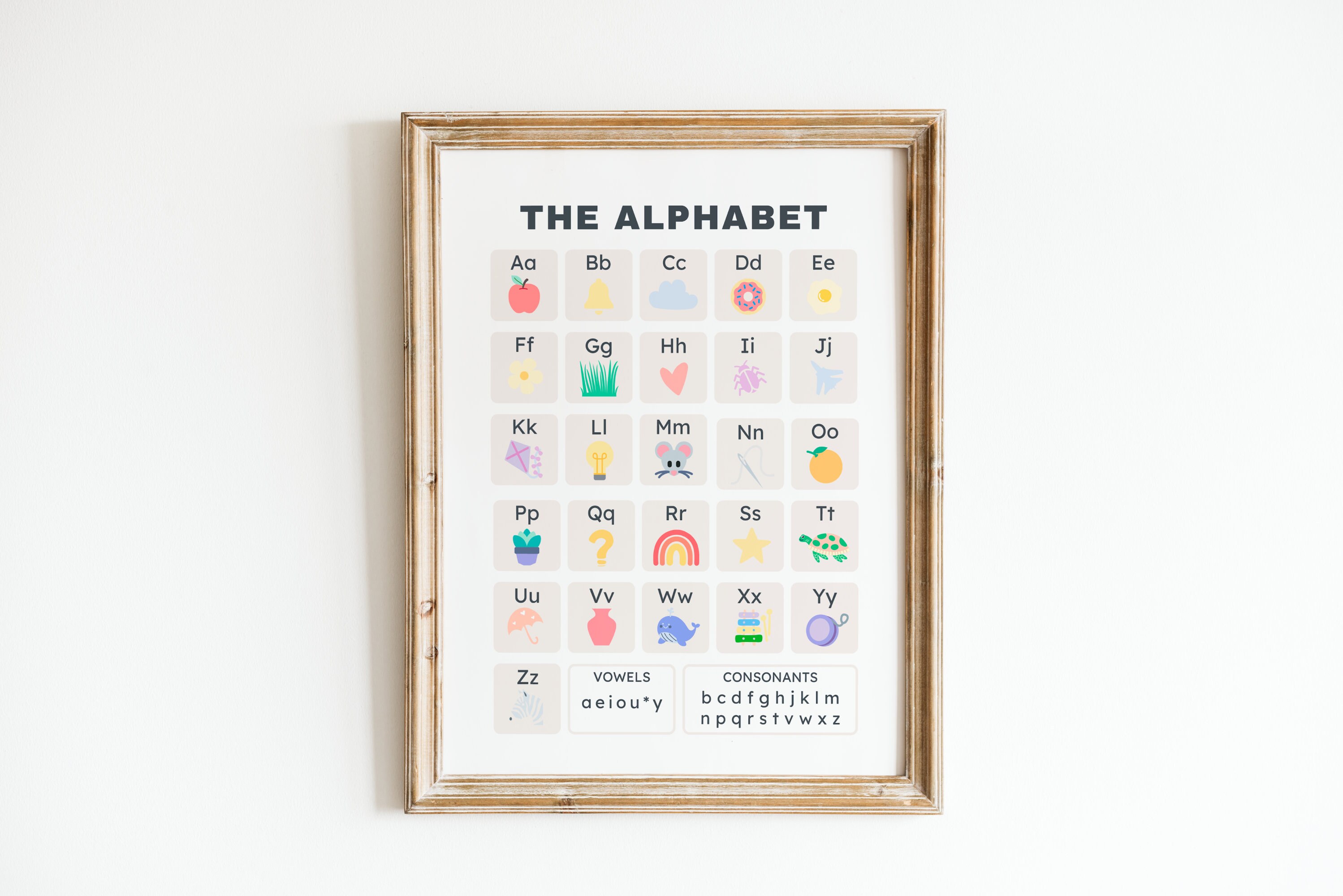Rainbow Alphabet Poster, Alphabet Print, ABC Print, Printable ...