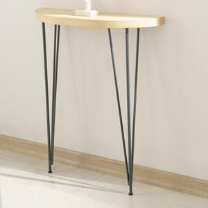 Half Moon Shape Console Table, Entry Console
