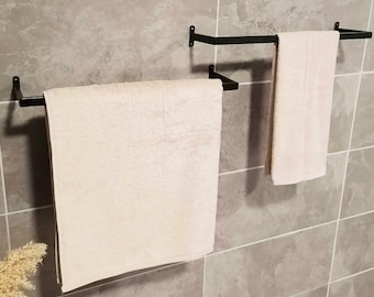 Handmade Metal Towel Rack Set: Bathroom & Kitchen Organizer