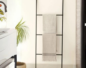 Metal Ladder Towel Holder, Bathroom Towel Rack