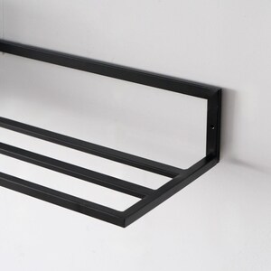 Wall Mounted Metal Shoe Rack: Space Saving Organizer image 3