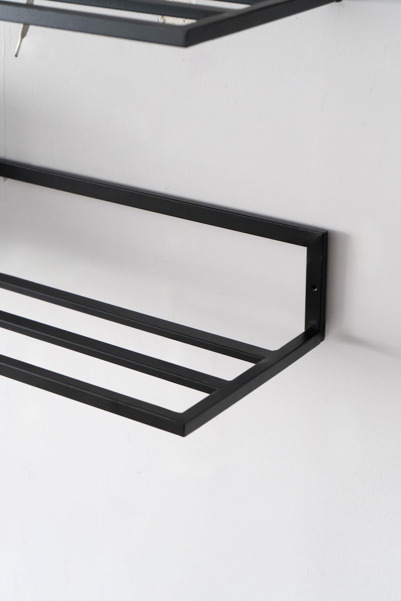 Wall Mounted Metal Shoe Rack: Space Saving Organizer image 3