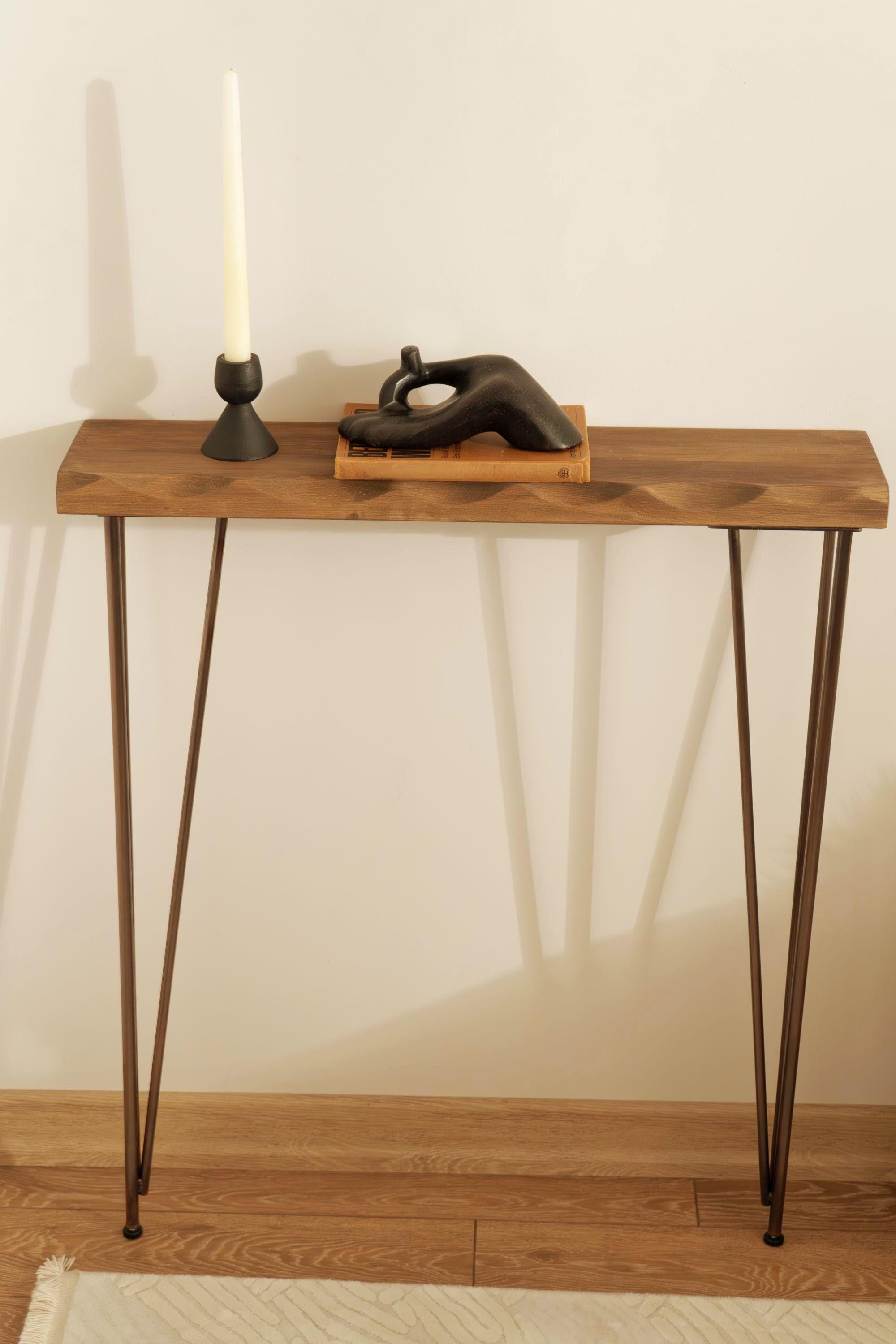 Live Edge Narrow Console Table, Radiator Table, Rustic Decor, New Home ...