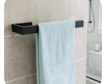 Metal Bathroom Towel Holder, Powder-Coated Towel Rack