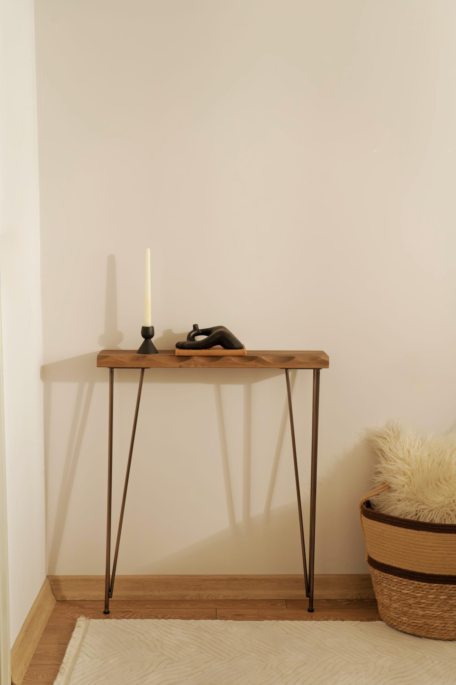 Live Edge Narrow Console Table, Radiator Table, Rustic Decor, New Home ...