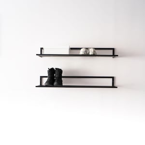 Wall Mounted Metal Shoe Rack: Space Saving Organizer image 5