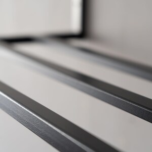Wall Mounted Metal Shoe Rack: Space Saving Organizer image 4